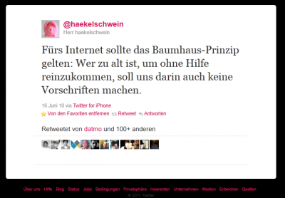 baumhaus-tweet von haekelschwein