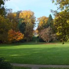 Blick über den Inselgarten vom Schloss aus