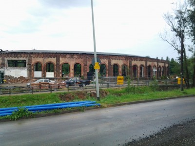 Baumaßnahmen am Bad Homburger Lokschuppen