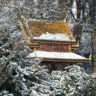 Der Siamesische Tempel im Schnee