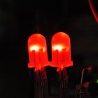 Die LEDs bei ca. 32 Grad Celsius