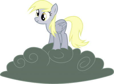 Derpy on Storm Cloud - Dash-o-Salt on deviantART - CC BY